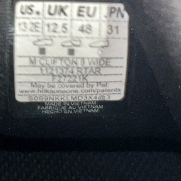 HOKA CLIFTON RUNNING SHOES MENS SIZE 13 2E - Picture 8 of 8